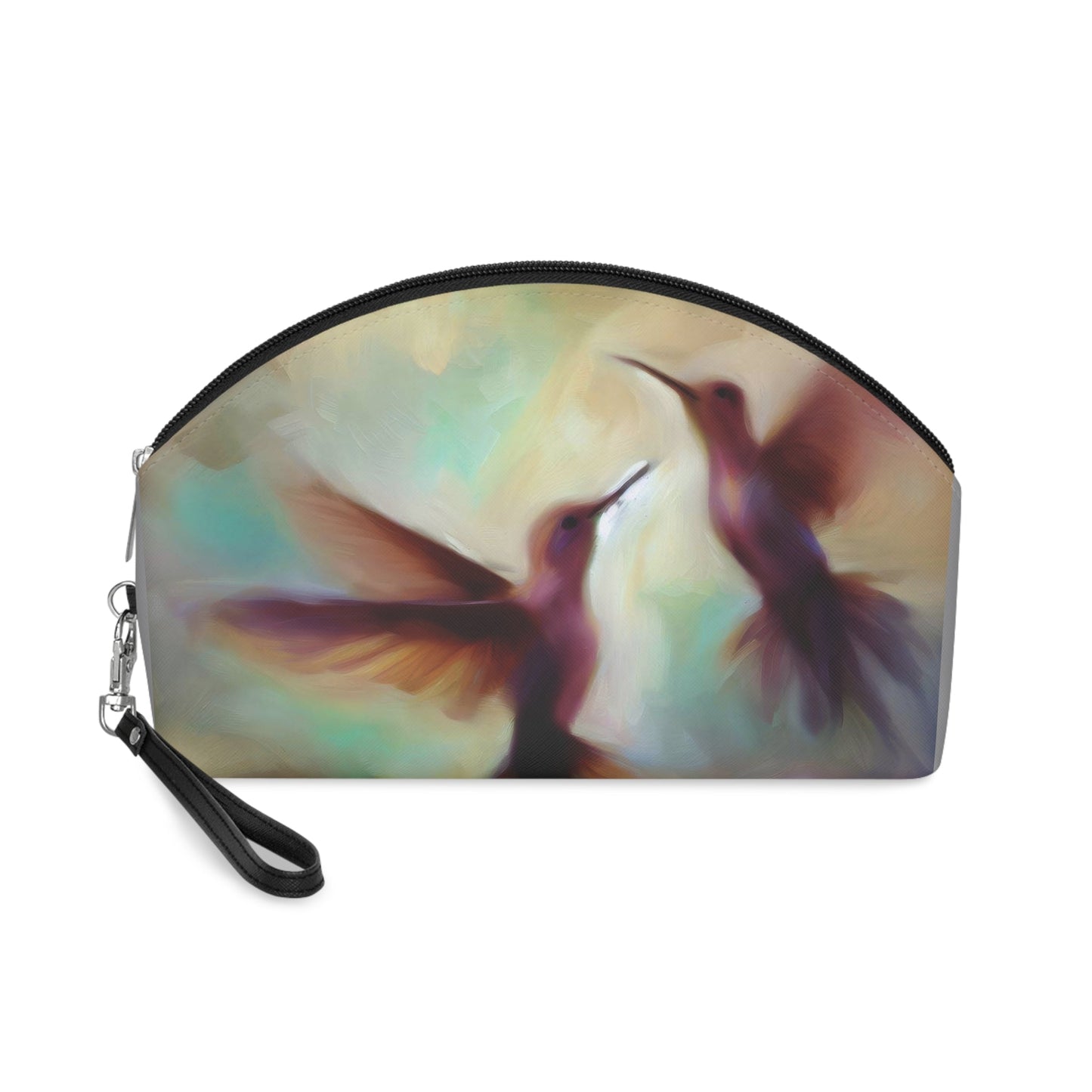 Hummingbird Makeup Bag – Vibrant Cosmetic Pouch for Nature Lovers - Gregg Acini Adoree Designs - Bags