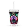 Hummingbird Okee Clear plastic tumbler - Gregg Acini Adoree Designs - Tumbler