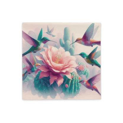 Hummingbirds and Cactus Pillow Case by Gregg Acini Adoree Designs - Gregg Acini Adoree Designs - Pillowcase