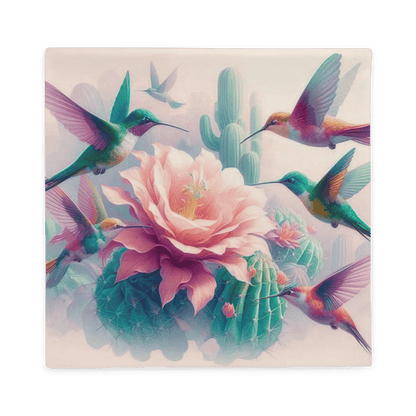 Hummingbirds and Cactus Pillow Case by Gregg Acini Adoree Designs - Gregg Acini Adoree Designs - Pillowcase