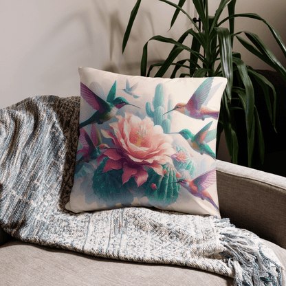 Hummingbirds and Cactus Pillow Case by Gregg Acini Adoree Designs - Gregg Acini Adoree Designs - Pillowcase