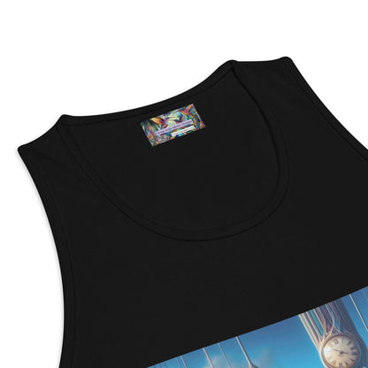 Hummingbirds and Clocks Men’s premium tank top - Gregg Acini Adoree Designs - Tank Top