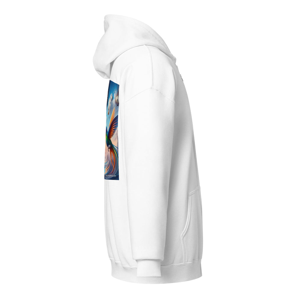 Hummingbirds and Clocks Unisex heavy blend zip hoodie - Gregg Acini Adoree Designs - Hoodie