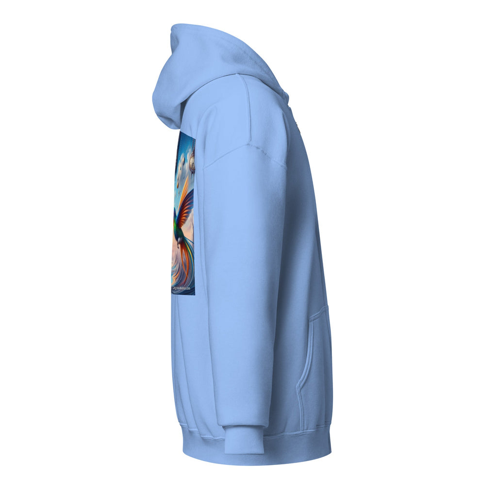 Hummingbirds and Clocks Unisex heavy blend zip hoodie - Gregg Acini Adoree Designs - Hoodie