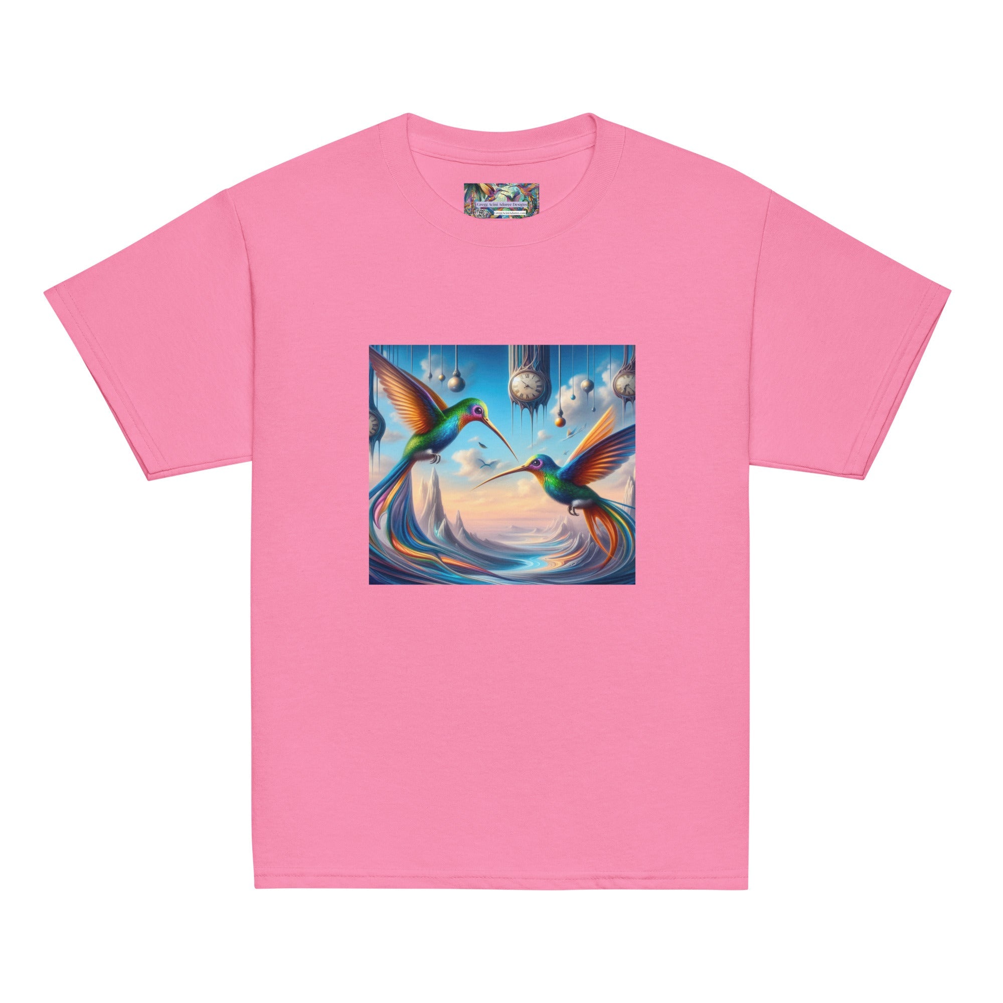 Hummingbirds and Clocks Youth classic tee by Gregg Acini Adoree Designs - Gregg Acini Adoree Designs - Youth T-Shirt