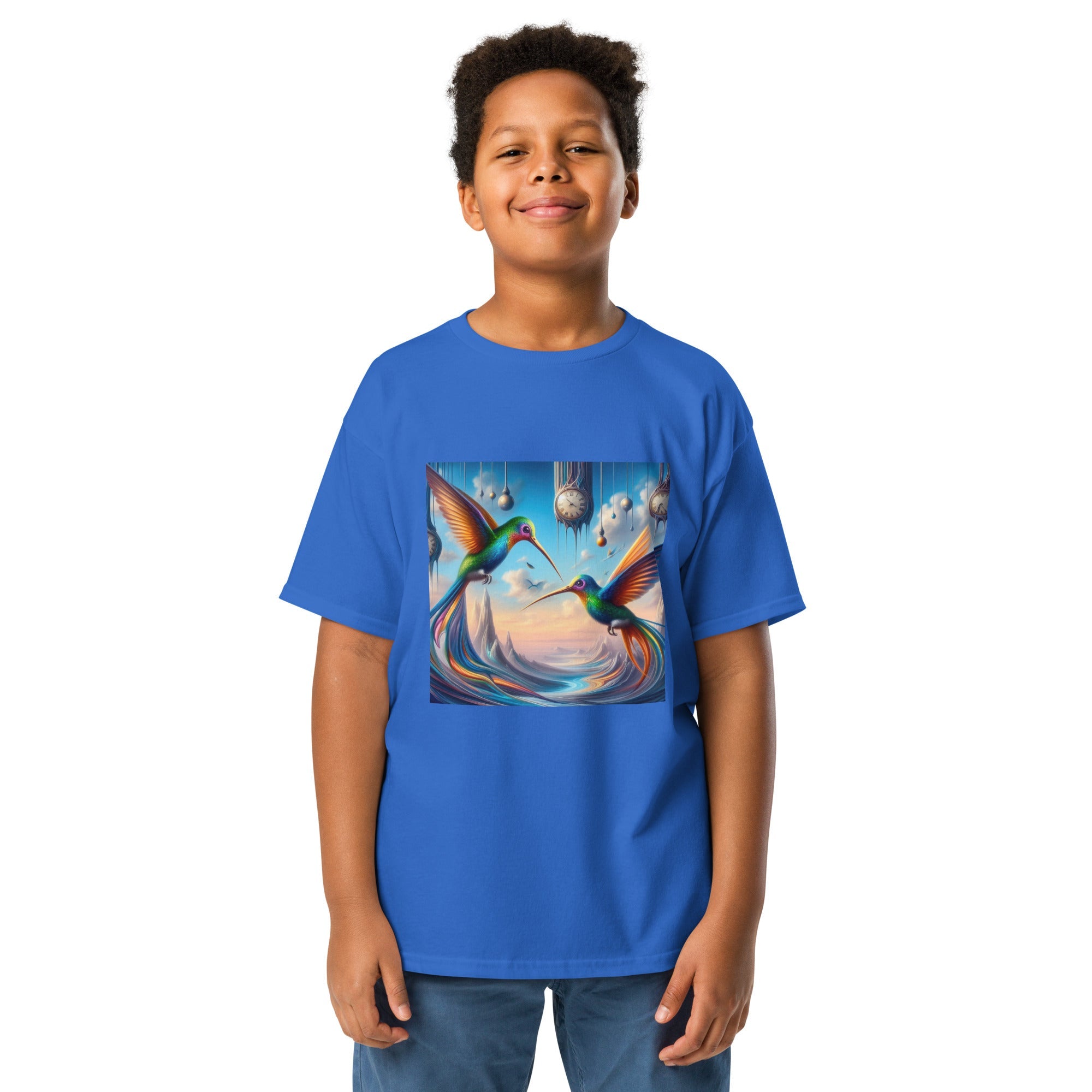 Hummingbirds and Clocks Youth classic tee by Gregg Acini Adoree Designs - Gregg Acini Adoree Designs - Youth T-Shirt