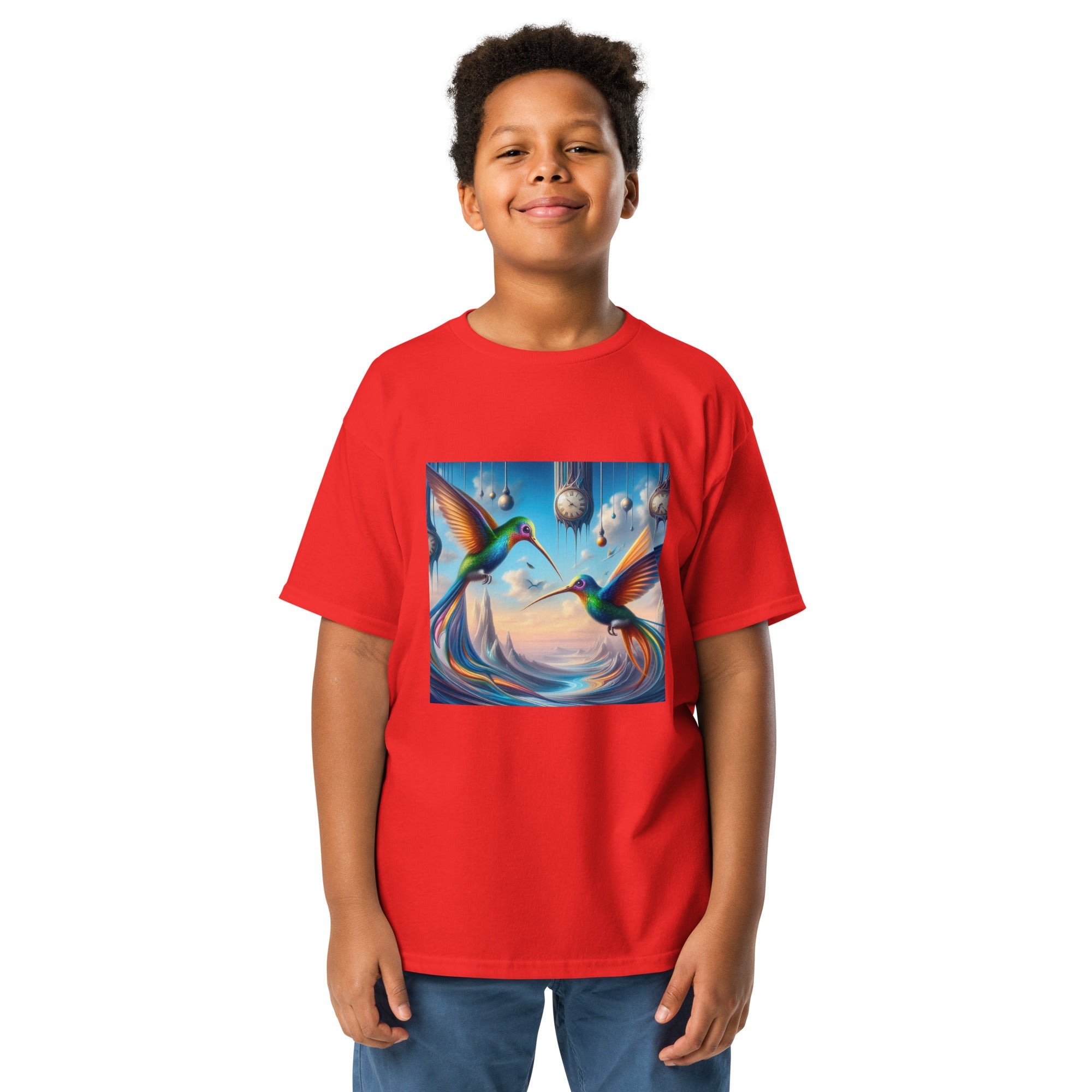 Hummingbirds and Clocks Youth classic tee by Gregg Acini Adoree Designs - Gregg Acini Adoree Designs - Youth T-Shirt