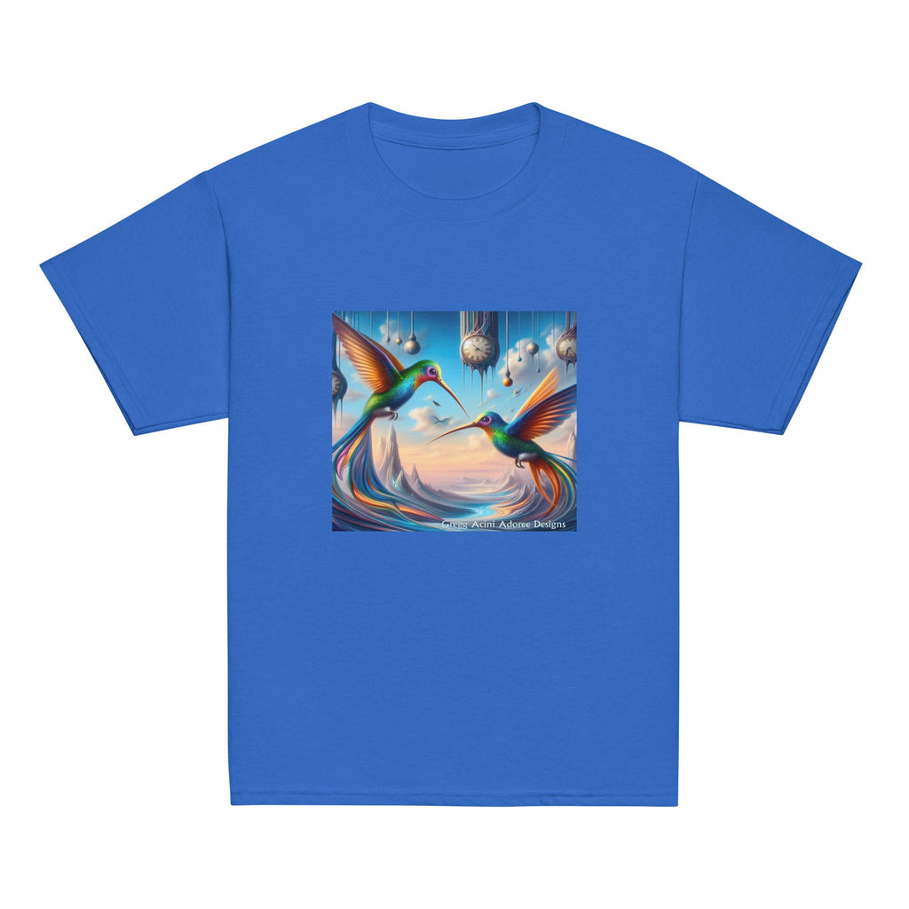 Hummingbirds and Clocks Youth classic tee by Gregg Acini Adoree Designs - Gregg Acini Adoree Designs - Youth T-Shirt
