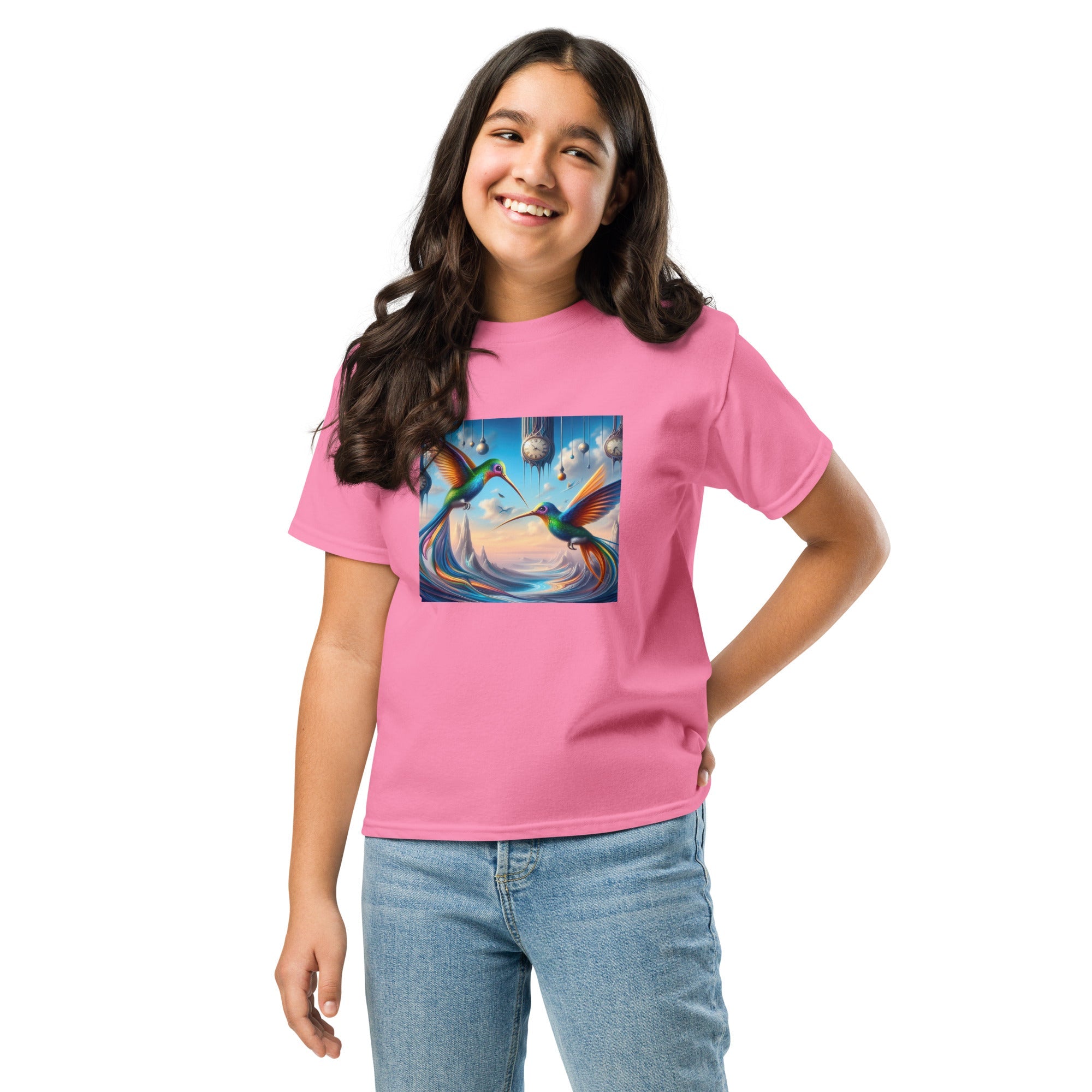 Hummingbirds and Clocks Youth classic tee by Gregg Acini Adoree Designs - Gregg Acini Adoree Designs - Youth T-Shirt