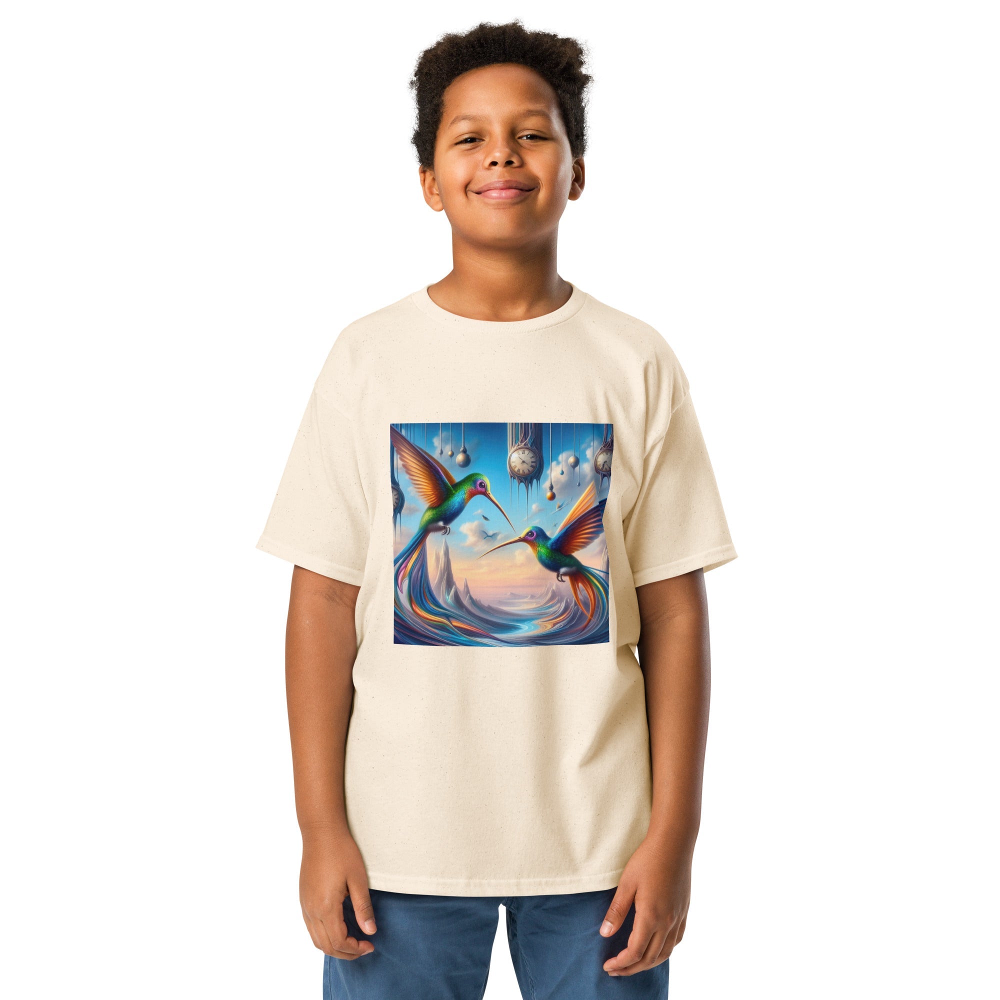 Hummingbirds and Clocks Youth classic tee by Gregg Acini Adoree Designs - Gregg Acini Adoree Designs - Youth T-Shirt