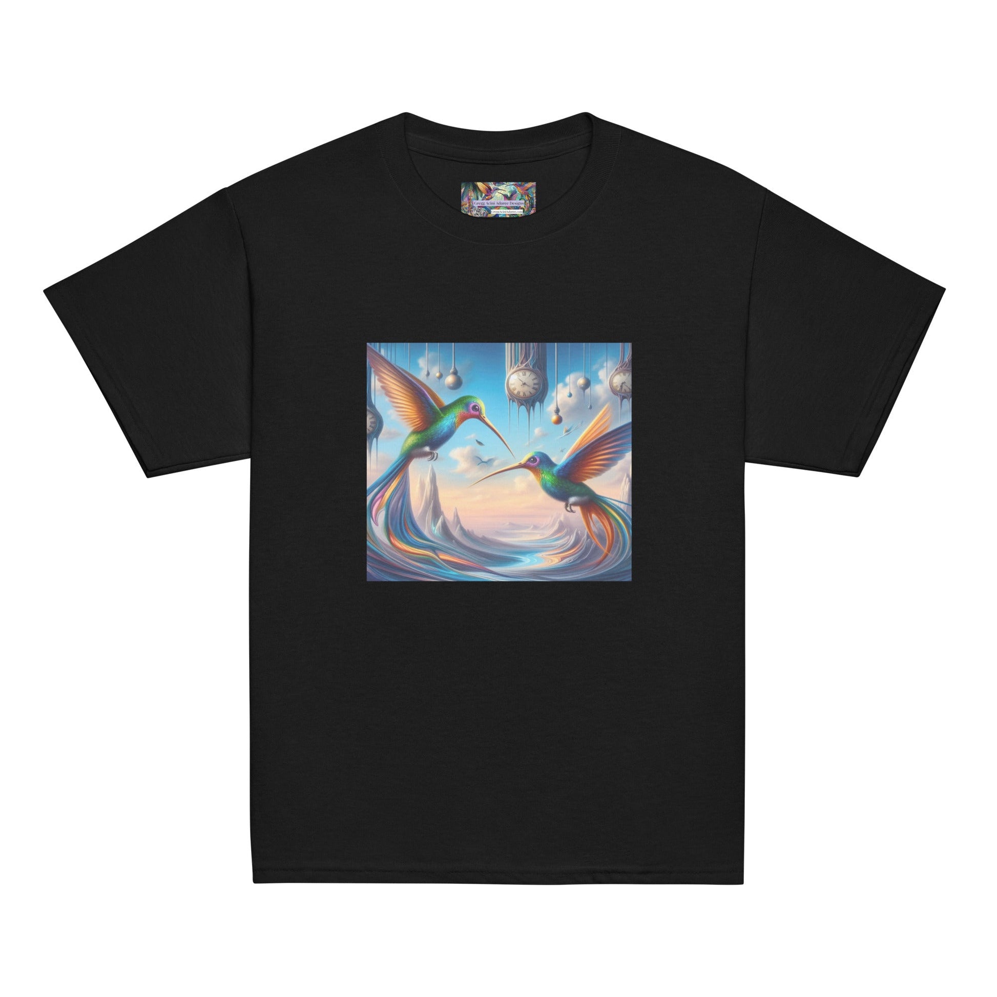 Hummingbirds and Clocks Youth classic tee by Gregg Acini Adoree Designs - Gregg Acini Adoree Designs - Youth T-Shirt