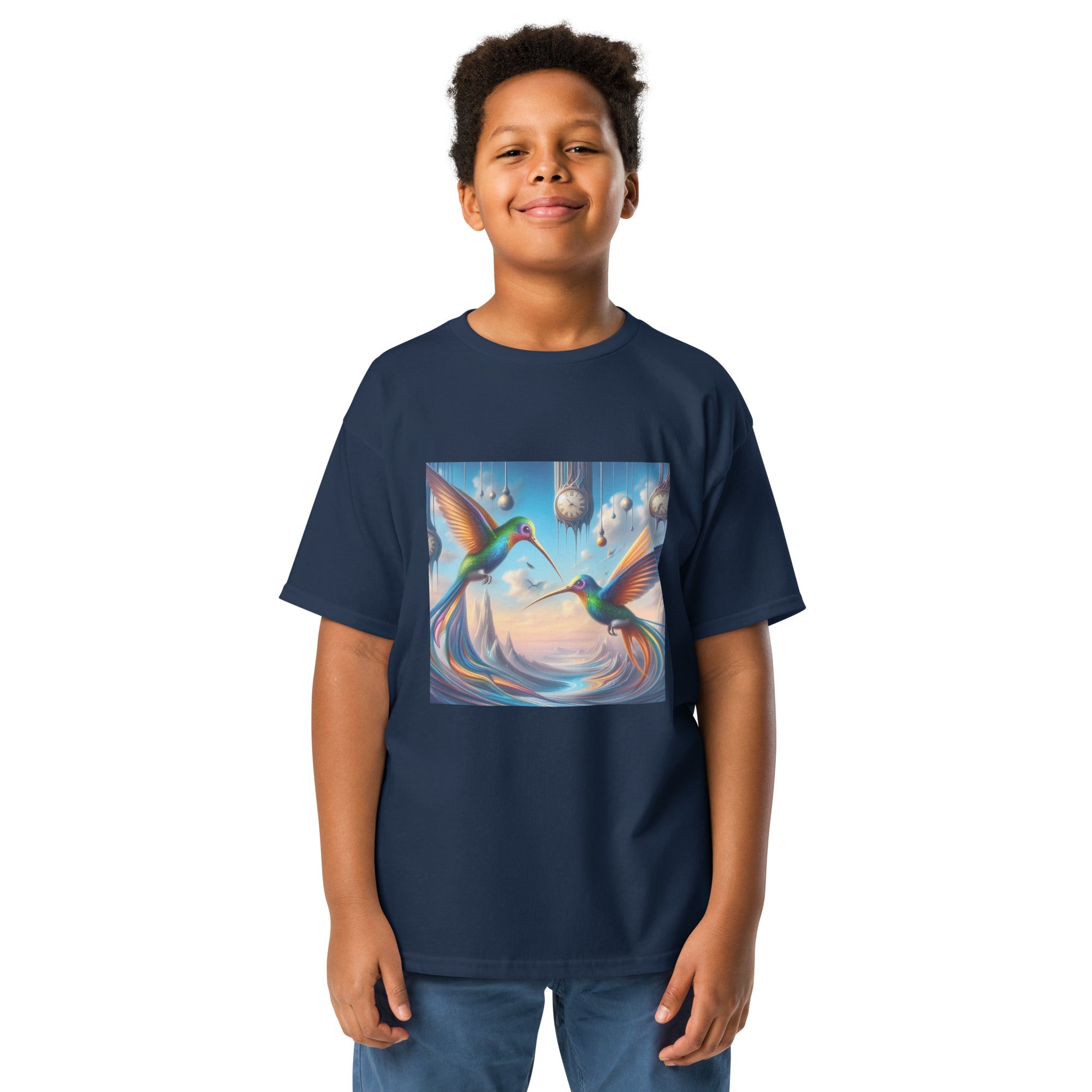 Hummingbirds and Clocks Youth classic tee by Gregg Acini Adoree Designs - Gregg Acini Adoree Designs - Youth T-Shirt