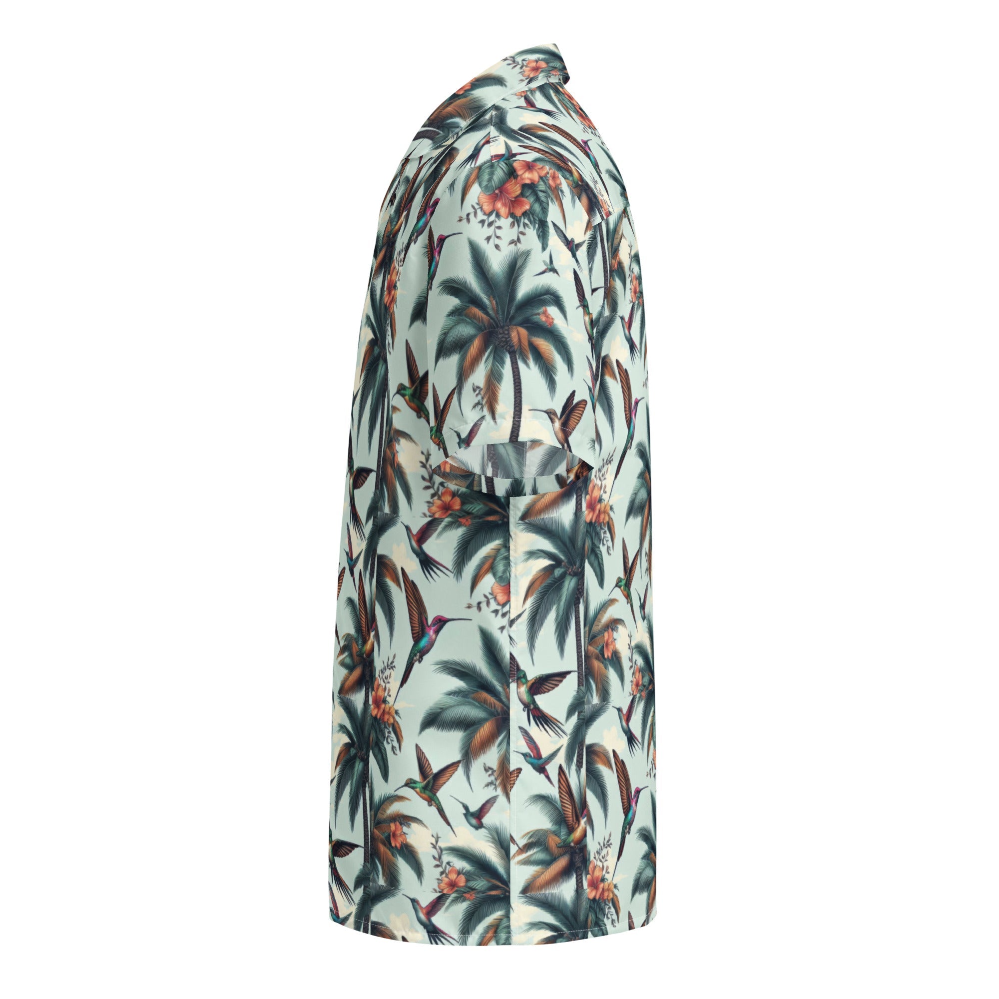 Hummingbirds and Palms Unisex button shirt by Gregg Acini Adoree Designs - Gregg Acini Adoree Designs - Button Down Shirt