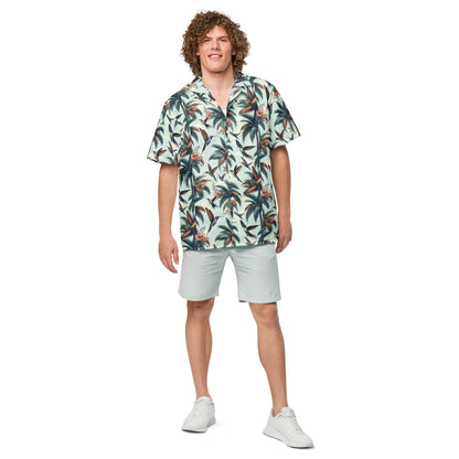 Hummingbirds and Palms Unisex button shirt by Gregg Acini Adoree Designs - Gregg Acini Adoree Designs - Button Down Shirt