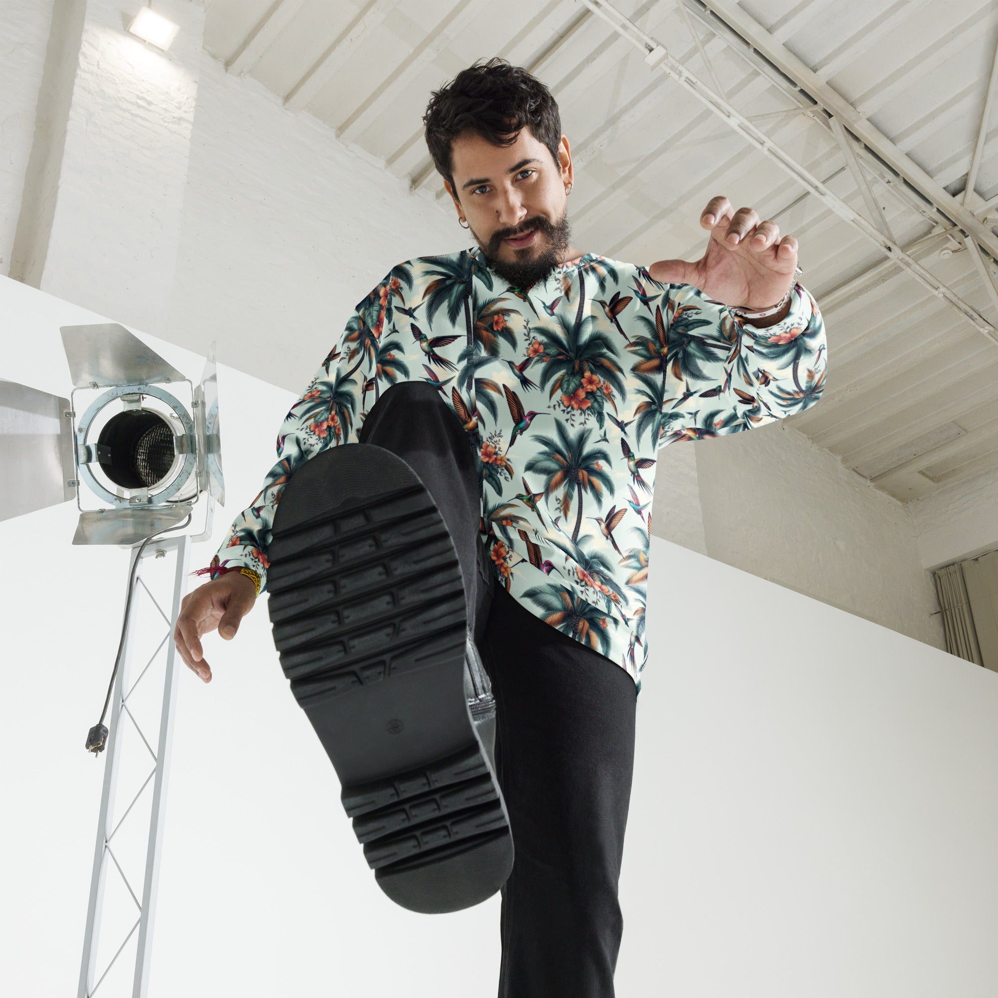 Hummingbirds and Palms Unisex Sweatshirt by Gregg Acini Adoree Designs - Gregg Acini Adoree Designs - Sweatshirt