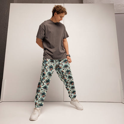Hummingbirds and Palms Unisex track pants - Gregg Acini Adoree Designs - Track Pants