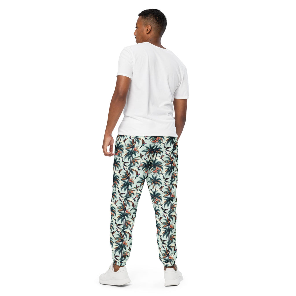 Hummingbirds and Palms Unisex track pants - Gregg Acini Adoree Designs - Track Pants