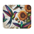 Hummingbirds and Sunflowers Mouse Pad - Colorful Floral Design - Gregg Acini Adoree Designs - Computer Accessories