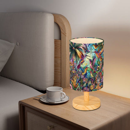 Hummingbirds Kaleidoscope Cylindrical Table Lamp - Gregg Acini Adoree Designs - Lamp