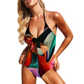 Hummingbirds Okee Lace - Up One Piece Swimsuit Women - Gregg Acini Adoree Designs - Women's Swimwear