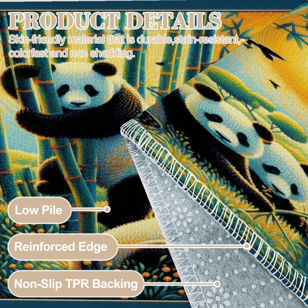 Panda Family Area Mat