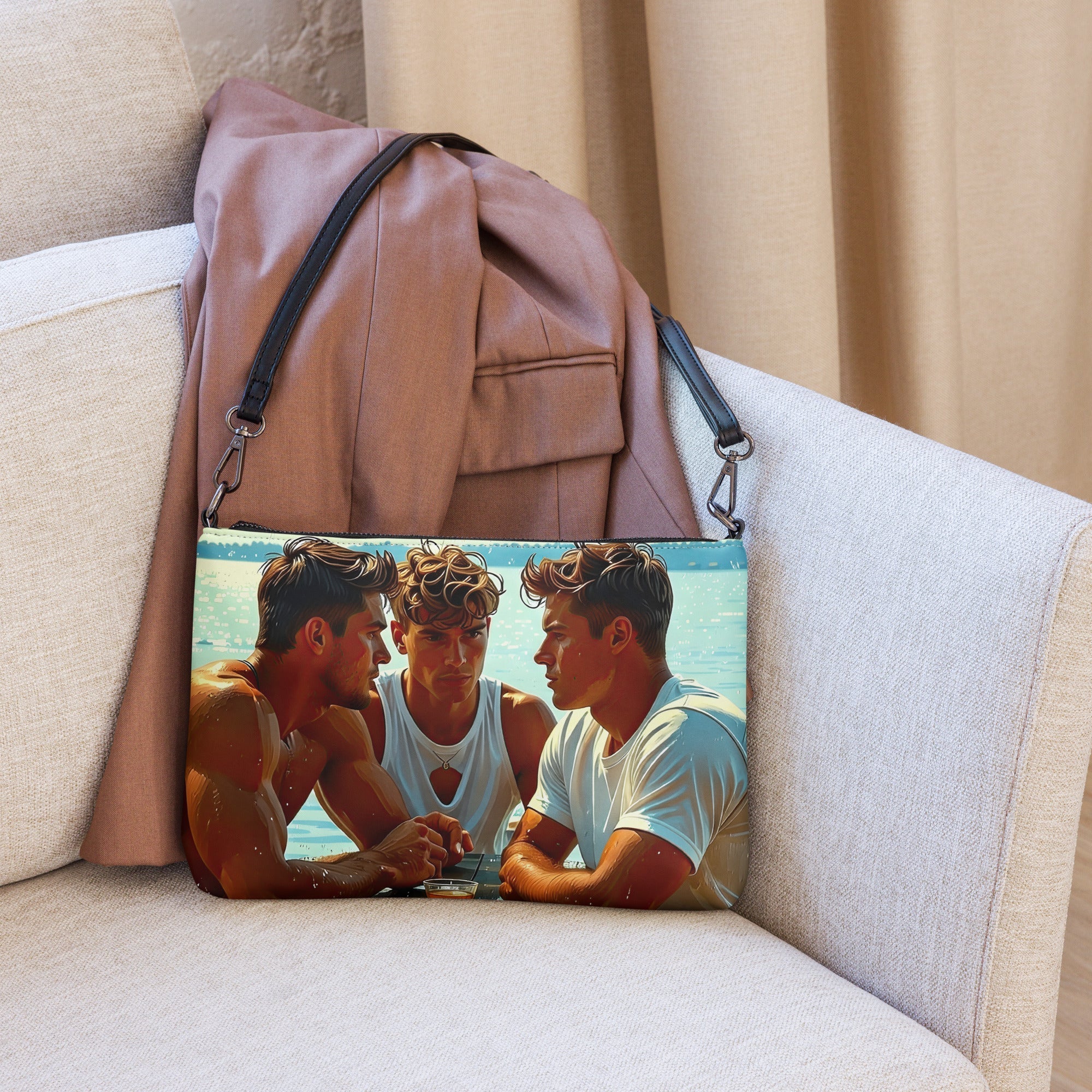 Intensite des Hommes Crossbody bag - Gregg Acini Adoree Designs - Handbag