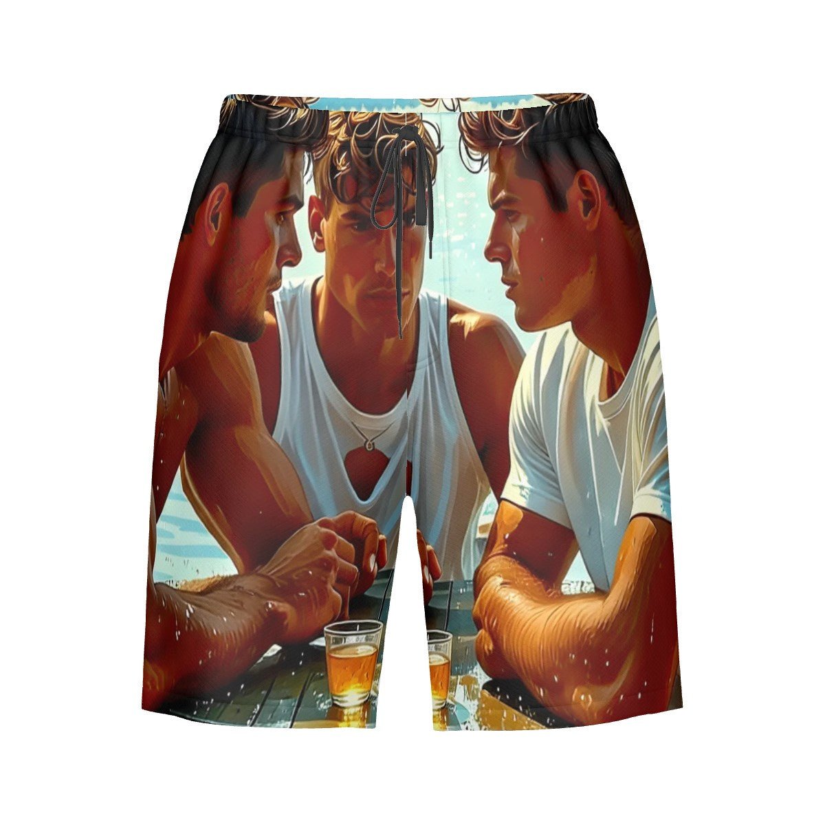 intensite des hommes Men's Beach Shorts - Gregg Acini Adoree Designs - Swimsuit