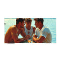 Intensite des Hommes Vibrant Beach Towel - Summer Vibes with Friends - Gregg Acini Adoree Designs - Towel