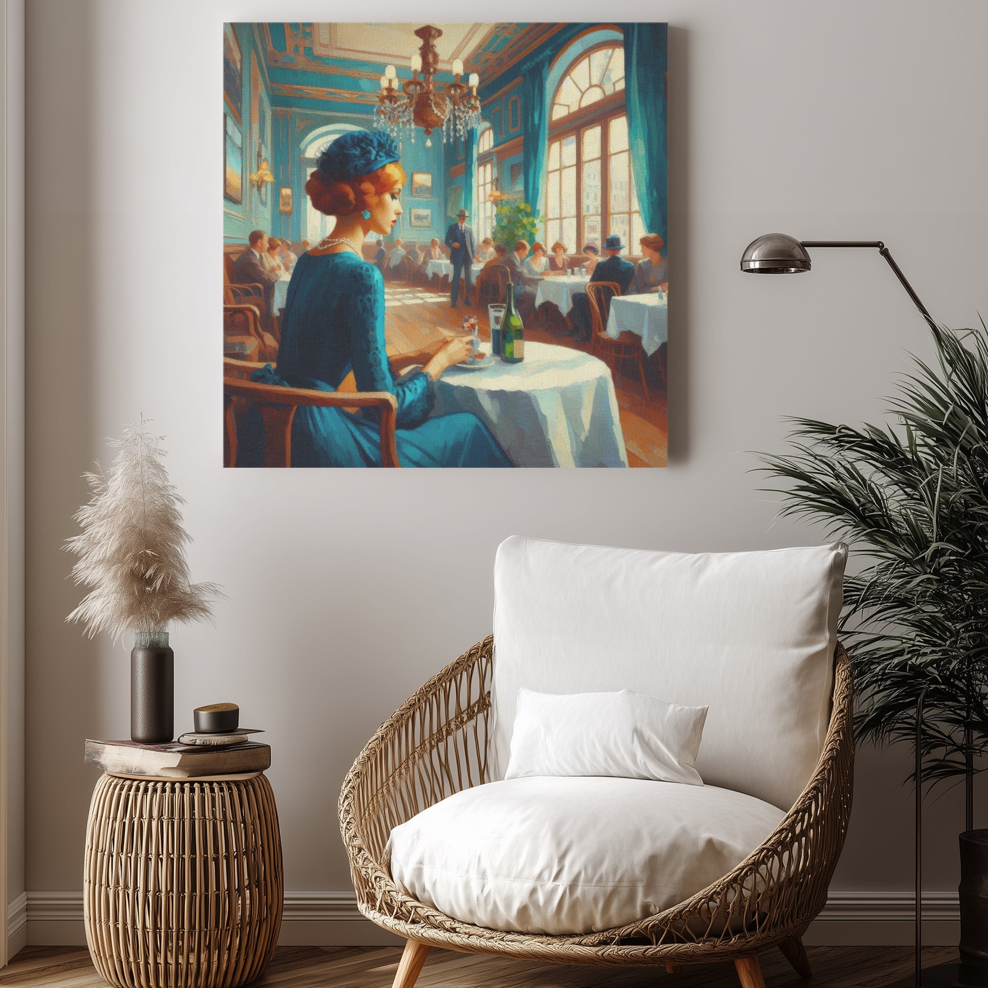 Josephine Alone 1:1 Ratio Canvas Painting - Gregg Acini Adoree Designs - Canvas