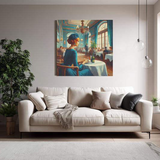 Josephine Alone 1:1 Ratio Canvas Painting - Gregg Acini Adoree Designs - Canvas