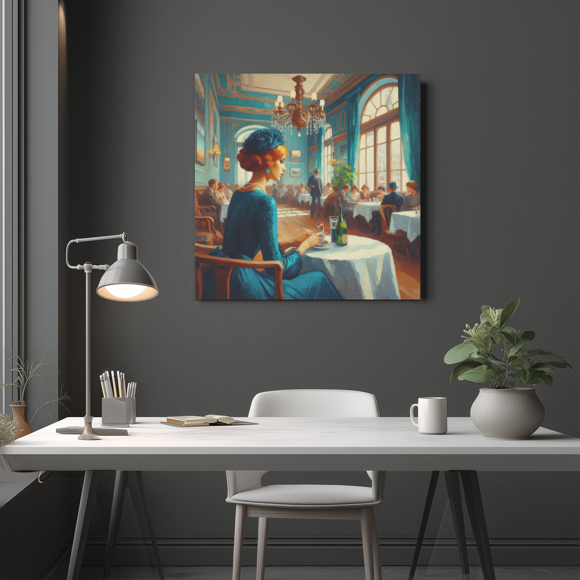 Josephine Alone 1:1 Ratio Canvas Painting - Gregg Acini Adoree Designs - Canvas