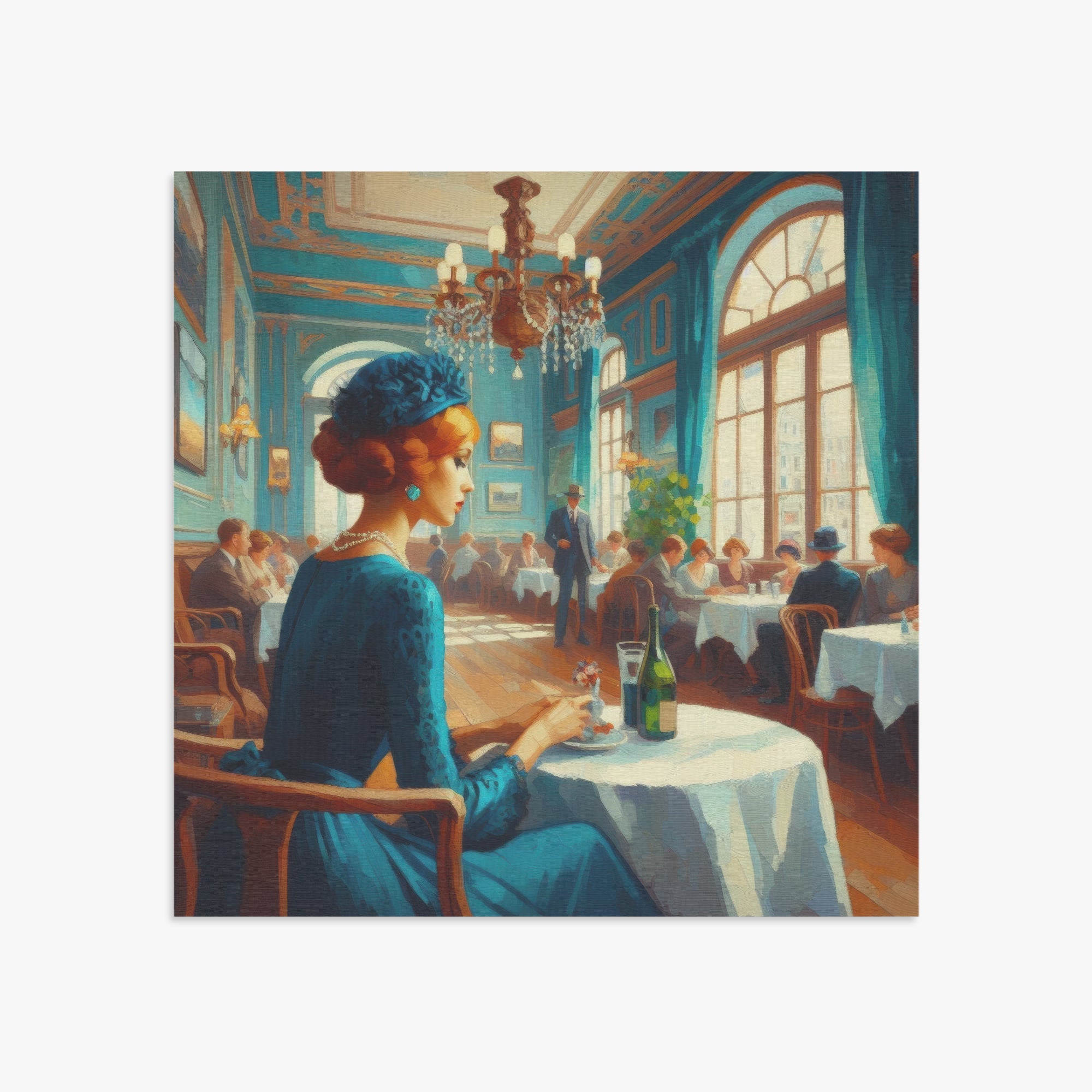 Josephine Alone 1:1 Ratio Canvas Painting - Gregg Acini Adoree Designs - Canvas