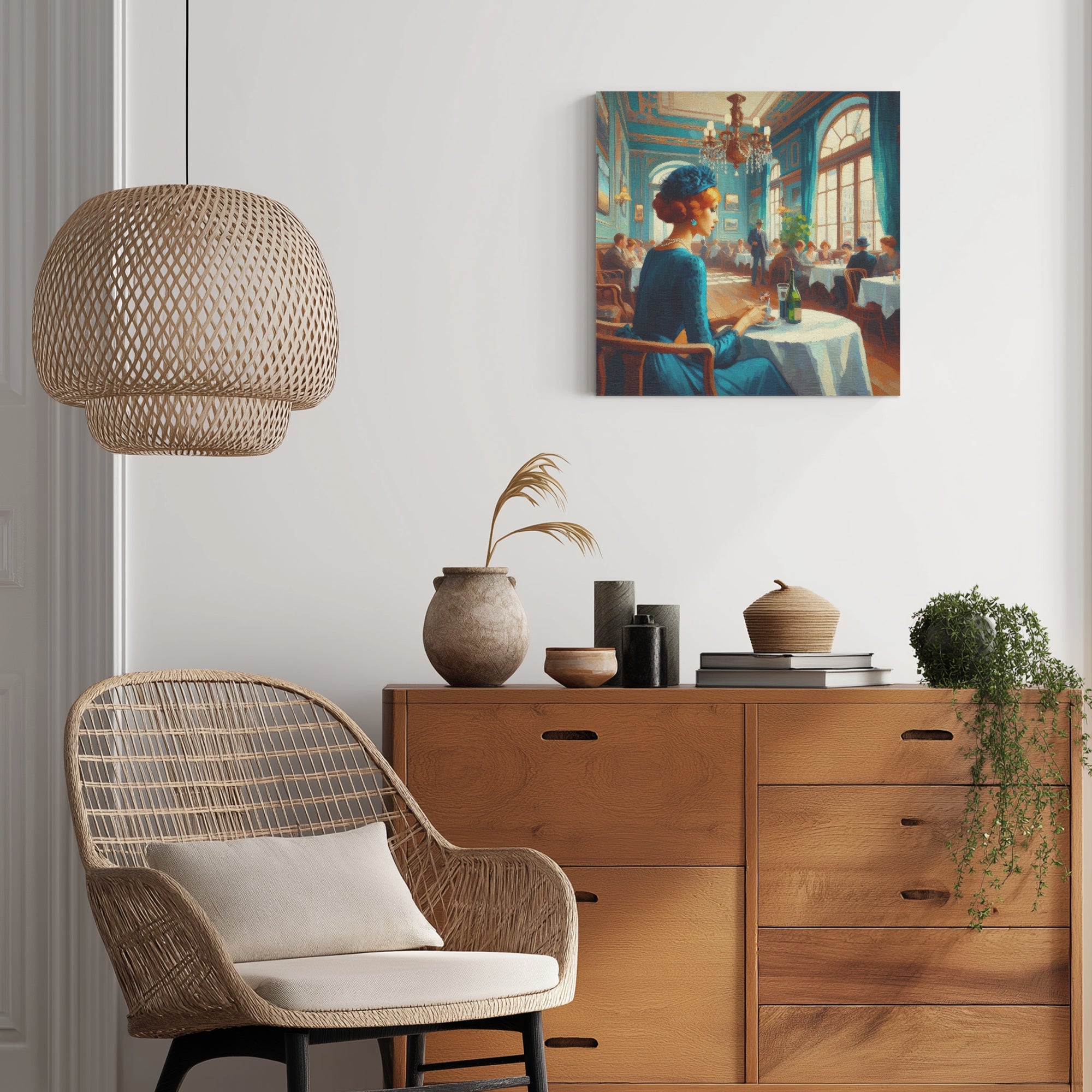 Josephine Alone 1:1 Ratio Canvas Painting - Gregg Acini Adoree Designs - Canvas