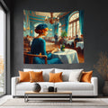 Josephine Alone Lightweight Wall Tapestry (Fabric Wall Hanging - USA) - Gregg Acini Adoree Designs - Wall Coverings