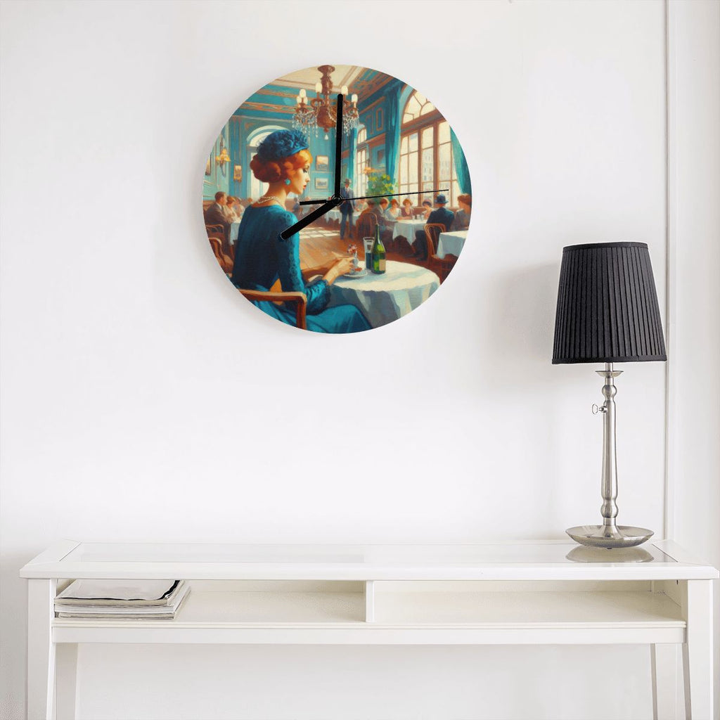 Josephine Alone MDF Wall Clock (Made in USA) - Gregg Acini Adoree Designs - Wall Clock
