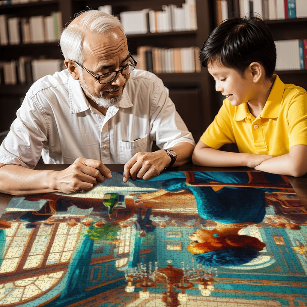 Josephine Alone Wooden Jigsaw Puzzles 1000 pcs - Gregg Acini Adoree Designs - Jigsaw Puzzle