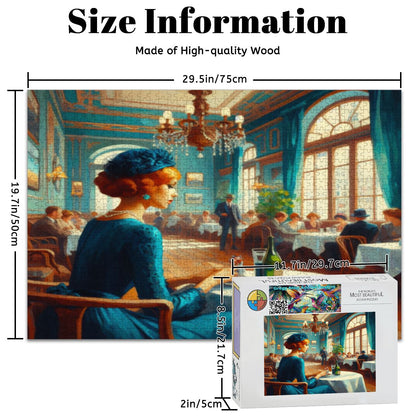 Josephine Alone Wooden Jigsaw Puzzles 1000 pcs - Gregg Acini Adoree Designs - Jigsaw Puzzle