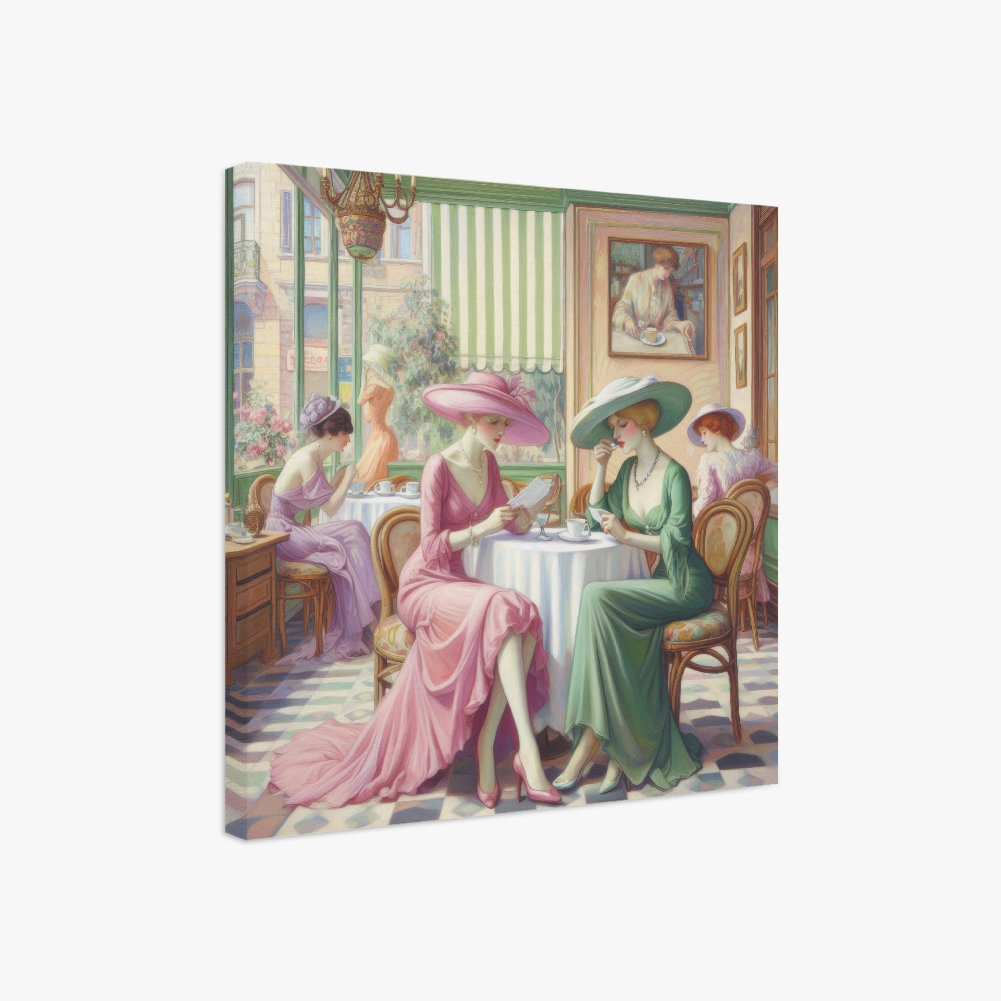 Kiffe Cafe 1:1 Ratio Canvas Painting - Gregg Acini Adoree Designs - Canvas