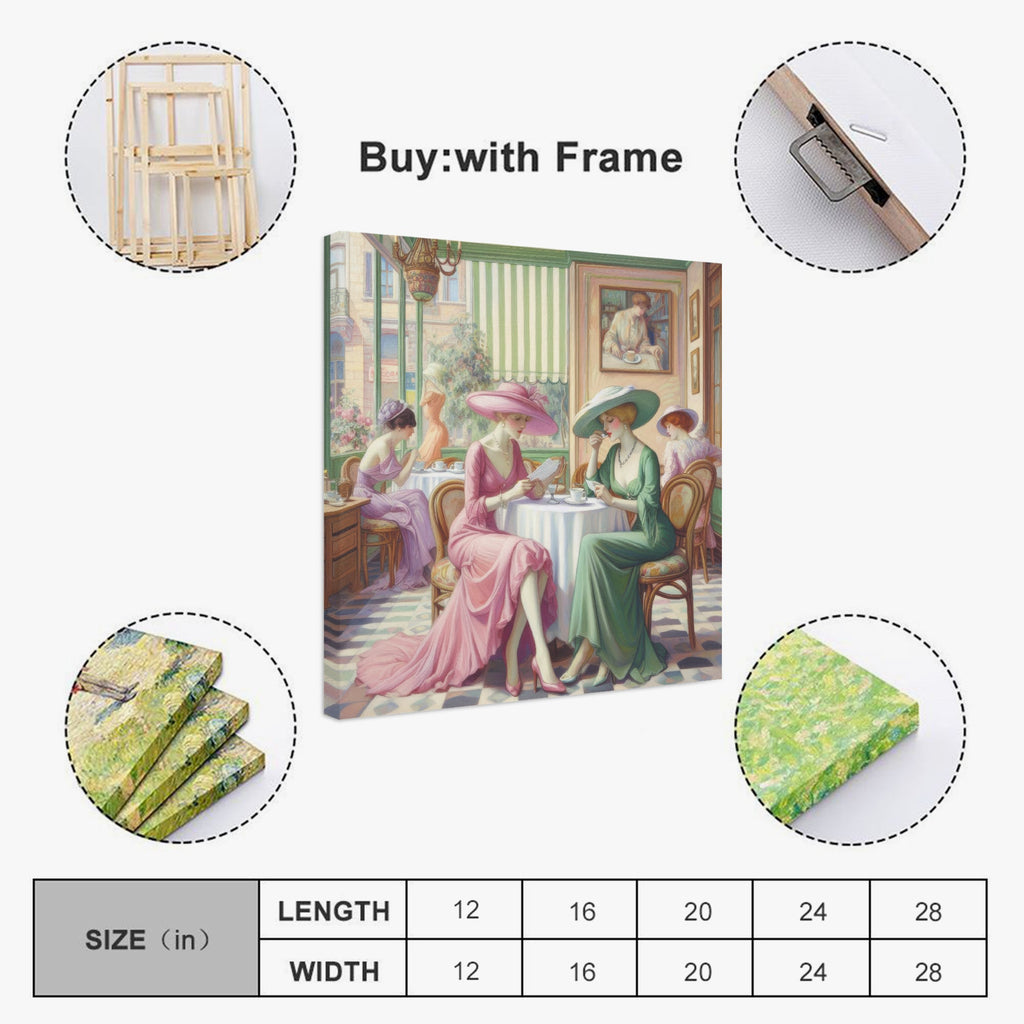 Kiffe Cafe 1:1 Ratio Canvas Painting - Gregg Acini Adoree Designs - Canvas