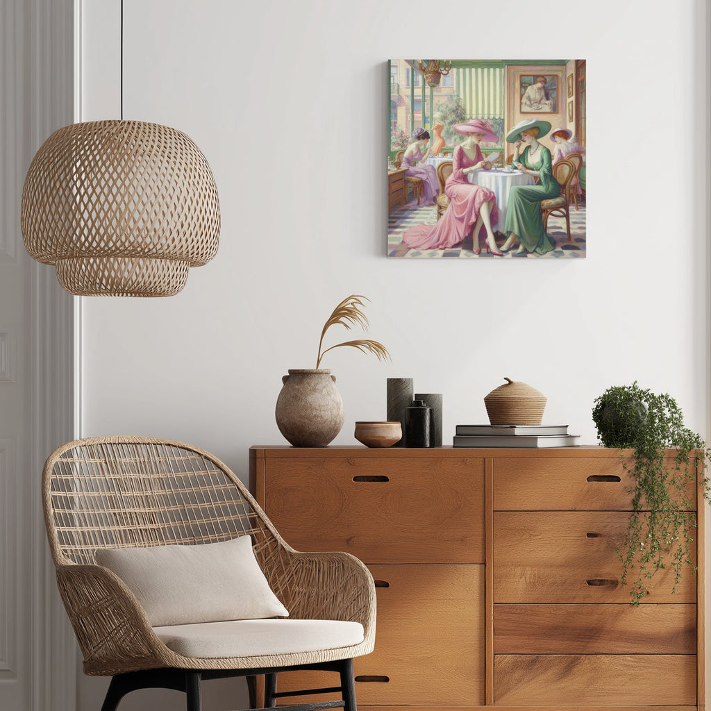 Kiffe Cafe 1:1 Ratio Canvas Painting - Gregg Acini Adoree Designs - Canvas