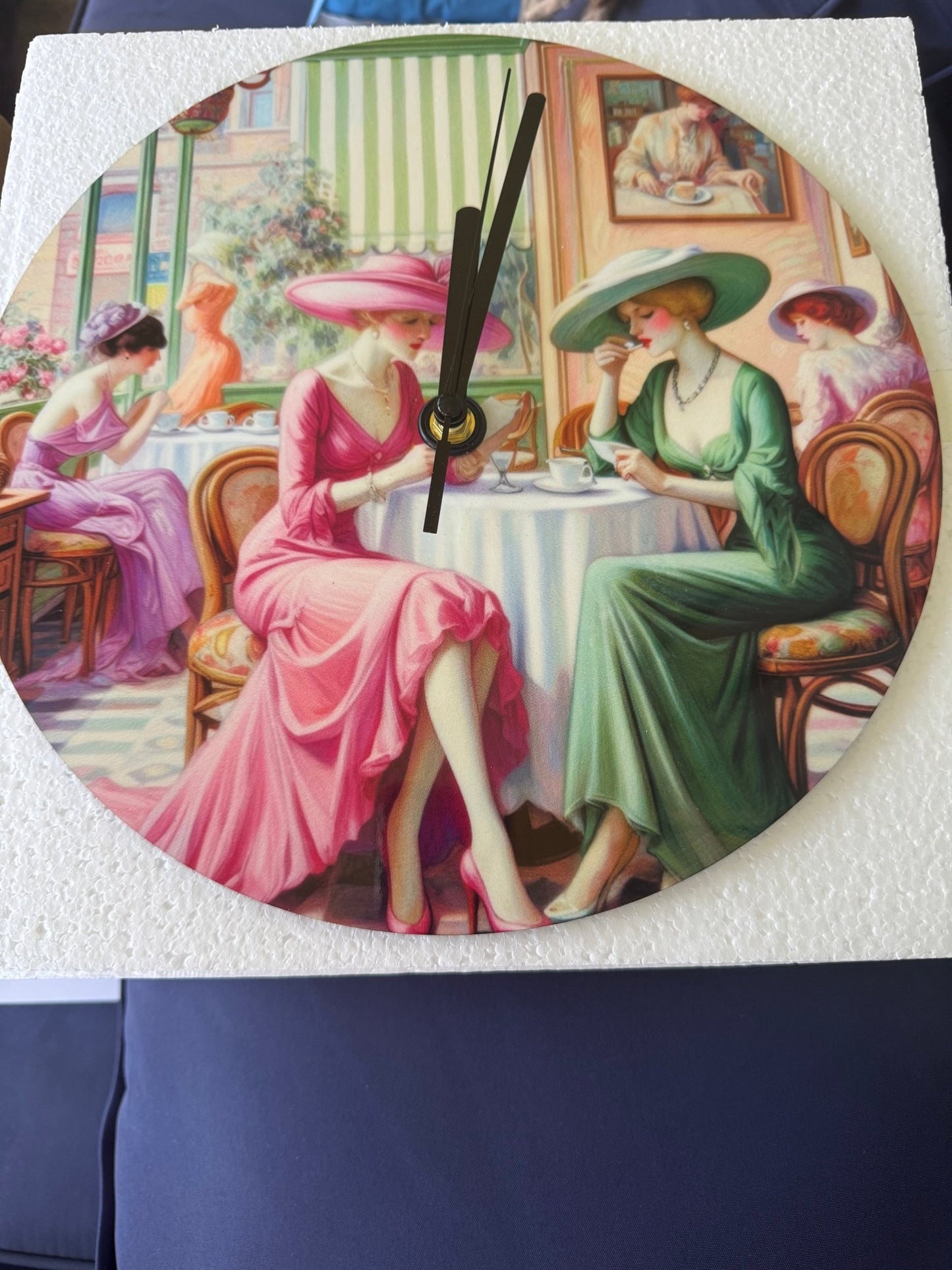 Kiffe Cafe MDF Wall Clock (Made in USA) - Gregg Acini Adoree Designs - Wall Clock