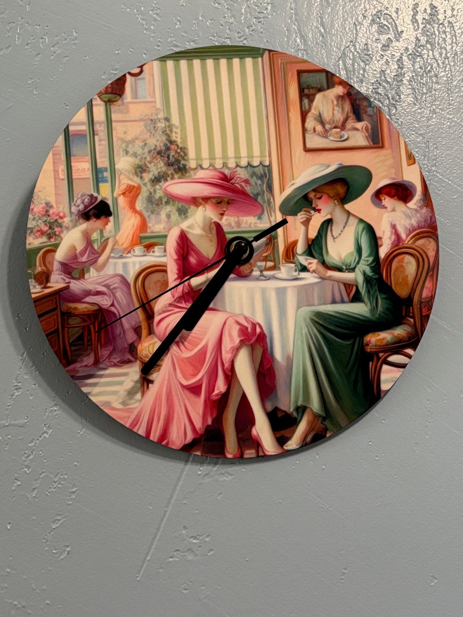 Kiffe Cafe MDF Wall Clock (Made in USA) - Gregg Acini Adoree Designs - Wall Clock