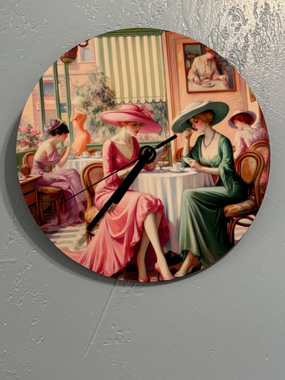 Kiffe Cafe MDF Wall Clock (Made in USA) - Gregg Acini Adoree Designs - Wall Clock