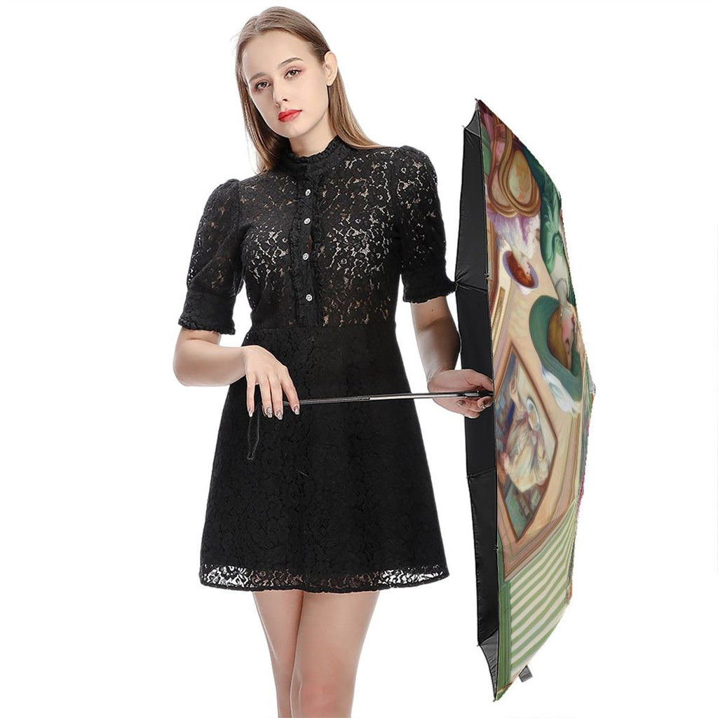 Kiffe Cafe UV Protection Umbrella - Gregg Acini Adoree Designs - Umbrella