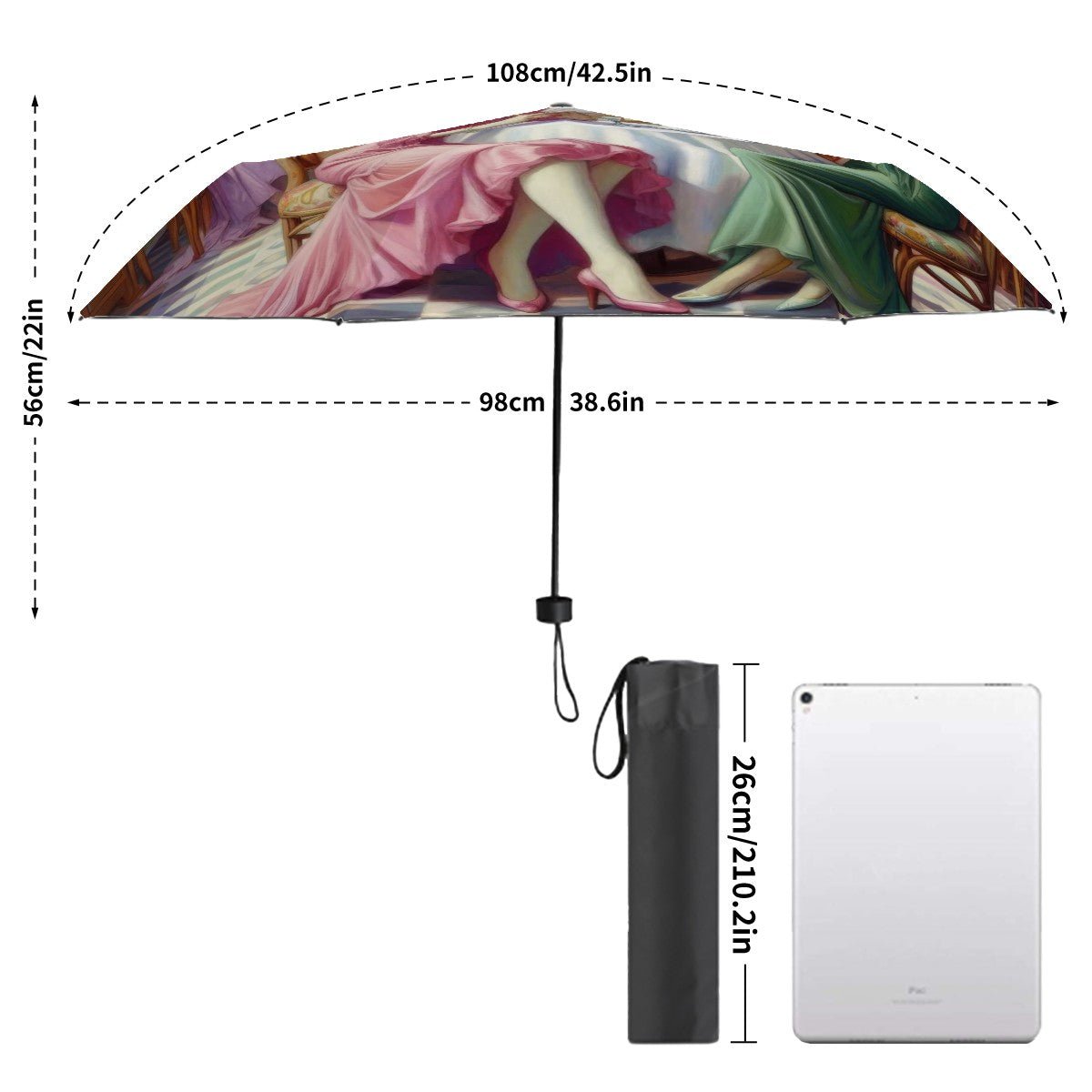 Kiffe Cafe UV Protection Umbrella - Gregg Acini Adoree Designs - Umbrella