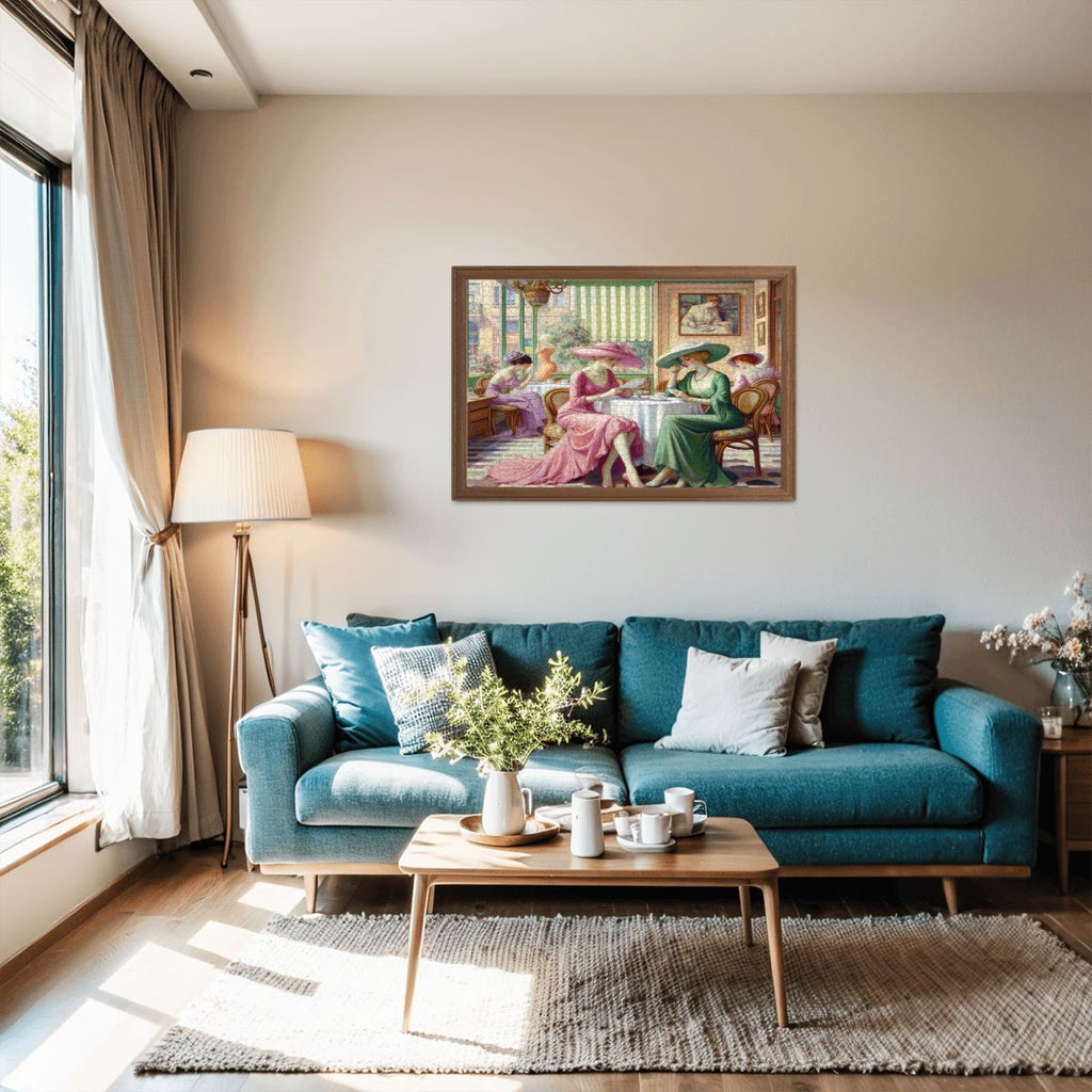 Kiffe Cafe Wooden Jigsaw Puzzles 1000 pcs - Gregg Acini Adoree Designs - Jigsaw Puzzle