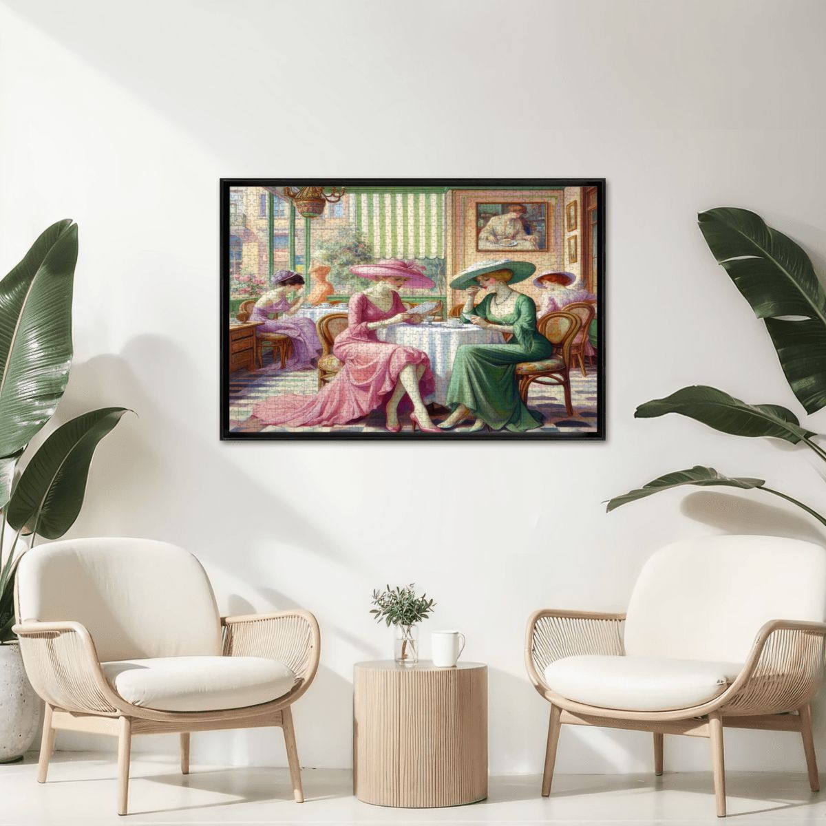 Kiffe Cafe Wooden Jigsaw Puzzles 1000 pcs - Gregg Acini Adoree Designs - Jigsaw Puzzle