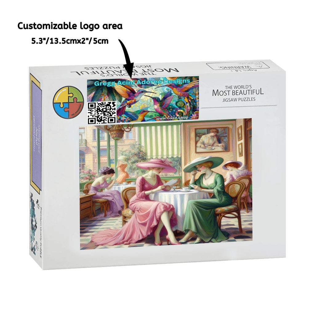 Kiffe Cafe Wooden Jigsaw Puzzles 1000 pcs - Gregg Acini Adoree Designs - Jigsaw Puzzle