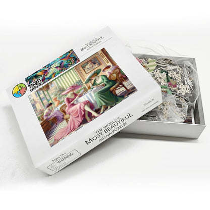 Kiffe Cafe Wooden Jigsaw Puzzles 1000 pcs - Gregg Acini Adoree Designs - Jigsaw Puzzle