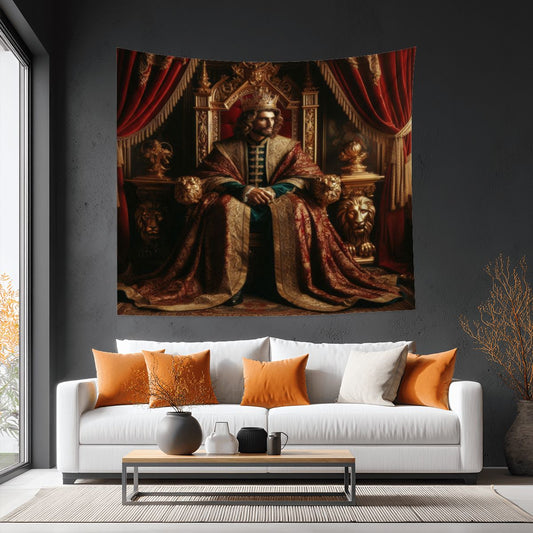 King 2 Lightweight Wall Tapestry (Fabric Wall Hanging - USA) - Gregg Acini Adoree Designs - Wall Coverings